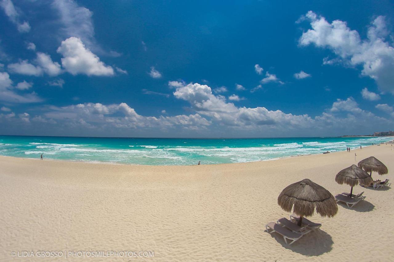 Beach Apartment With Terrace Ocean View, Brisas Cancun 1 Bdrm Hotel Zone Eksteriør bilde