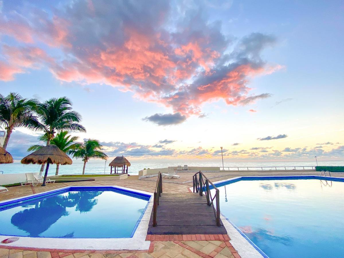 Beach Apartment With Terrace Ocean View, Brisas Cancun 1 Bdrm Hotel Zone Eksteriør bilde