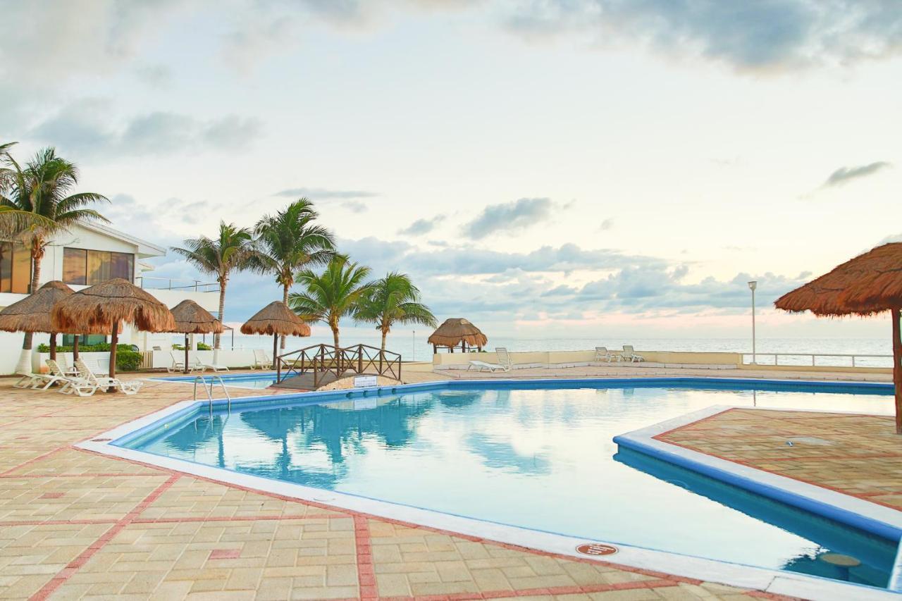 Beach Apartment With Terrace Ocean View, Brisas Cancun 1 Bdrm Hotel Zone Eksteriør bilde