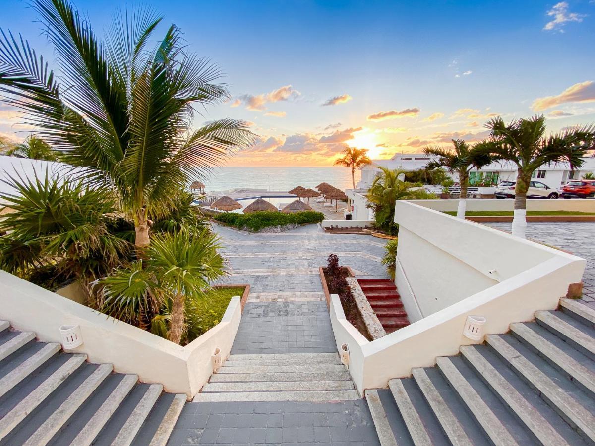 Beach Apartment With Terrace Ocean View, Brisas Cancun 1 Bdrm Hotel Zone Eksteriør bilde