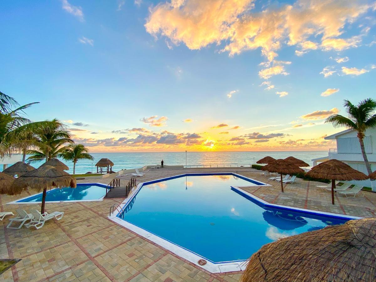 Beach Apartment With Terrace Ocean View, Brisas Cancun 1 Bdrm Hotel Zone Eksteriør bilde