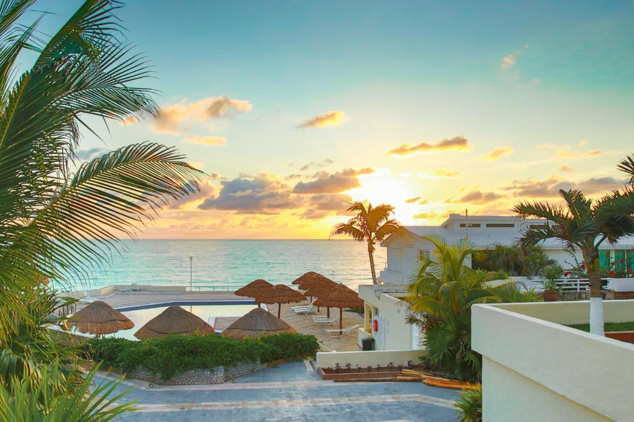 Beach Apartment With Terrace Ocean View, Brisas Cancun 1 Bdrm Hotel Zone Eksteriør bilde